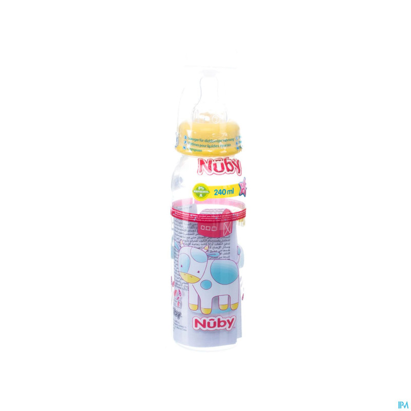 Nuby c biberon pp tet. 3v 0-12m 240ml