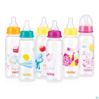 Nuby c biberon pp tet. 3v 0-12m 240ml