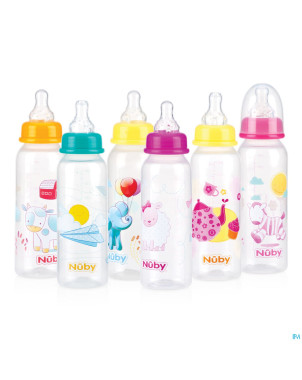 Nuby c biberon pp tet. 3v 0-12m 240ml