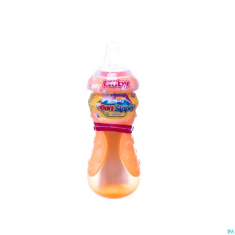 Nuby c gobelet sport sip.a/goutte paille +9m 300ml