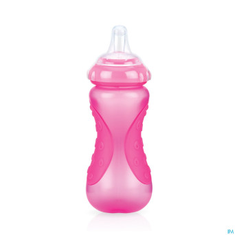 Nuby c gobelet sport sip.a/goutte paille +9m 300ml