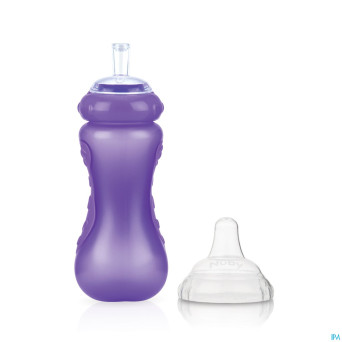 Nuby c gobelet sport sip.a/goutte paille +9m 300ml