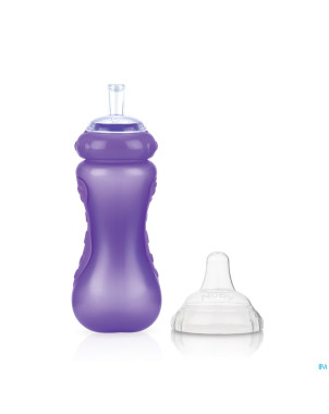 Nuby c gobelet sport sip.a/goutte paille +9m 300ml