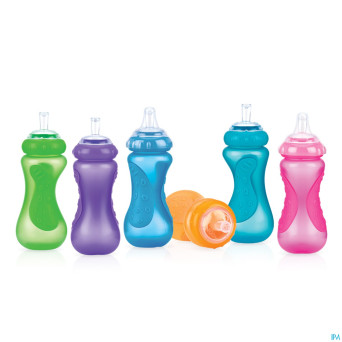 Nuby c gobelet sport sip.a/goutte paille +9m 300ml