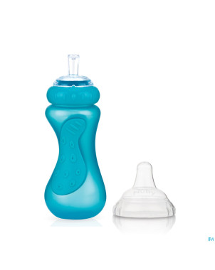 Nuby c gobelet sport sip.a/goutte paille +9m 300ml