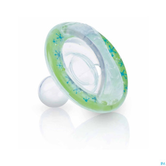Nuby nt sucette silicone cerise 0-6m vert 1