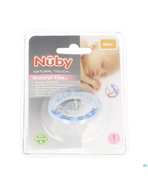 Nuby nt sucette silicone cerise +6m rose 1