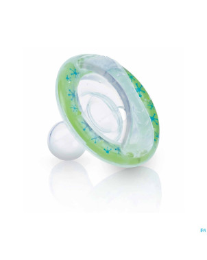 Nuby nt sucette silicone cerise +6m vert 1