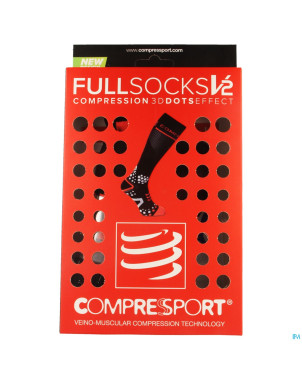 Compressport full socks v2.1 black 1s