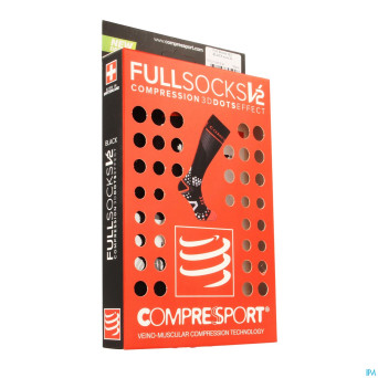 Compressport full socks v2.1 black 3l