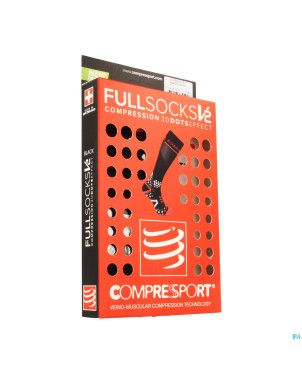 Compressport full socks v2.1 black 3l