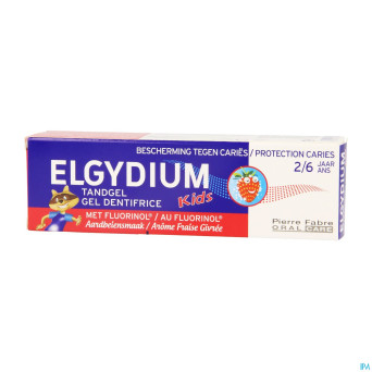 Elgydium kids dentifrice fraise 2-6ans    50ml