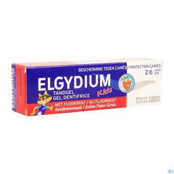 Elgydium kids dentifrice fraise 2-6ans    50ml