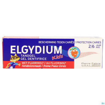 Elgydium kids dentifrice fraise 2-6ans    50ml