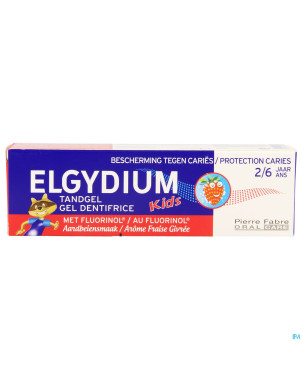 Elgydium kids dentifrice fraise 2-6ans    50ml