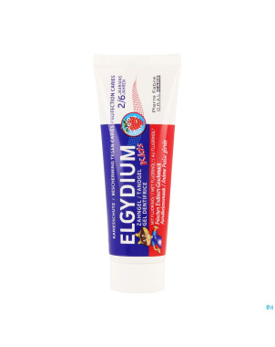 Elgydium kids dentifrice fraise 2-6ans    50ml