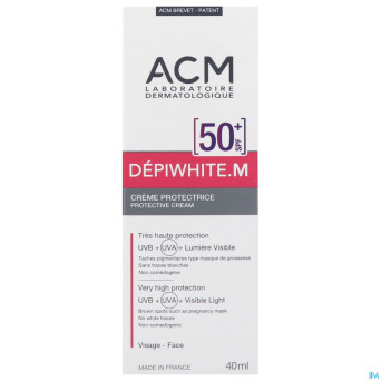 Depiwhite m ecran solaire creme    fl pompe 50ml