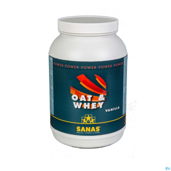 Sanas oat & whey pot 1kg vanille