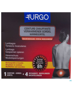 Urgo ceinture chauffante + recharche 4