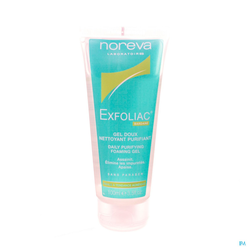 Exfoliac gel doux nettoyant purifiant   tube 100ml