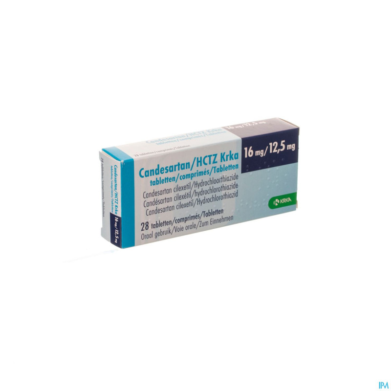 Candesartan hctz krka 16mg/12,5mg tabl 28