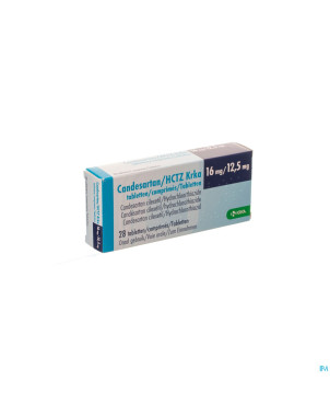 Candesartan hctz krka 16mg/12,5mg tabl 28