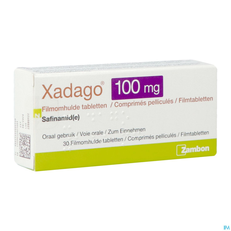 Xadago 100mg comp pell  30 x 100mg