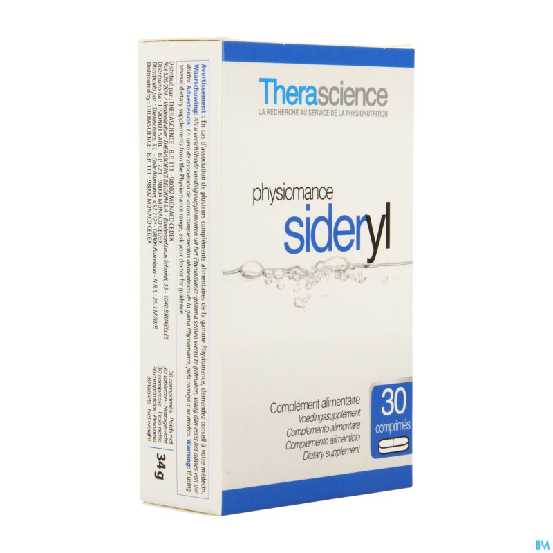 Physiomance sideryl    comp  30 phy273