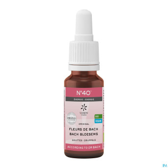Fleurs de bach bio n40 gouttes energie    20ml