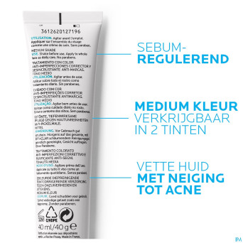 Lrp effaclar duo+ unifiant medium 40ml