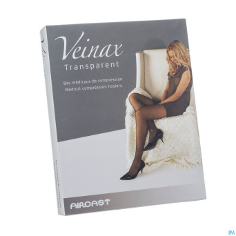Veinax mi-bas transparent 2 long beige taille 2