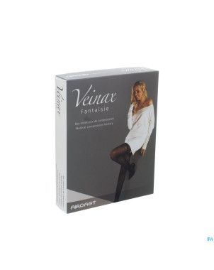 Veinax mi-bas grand losange 2 long noir taille 2