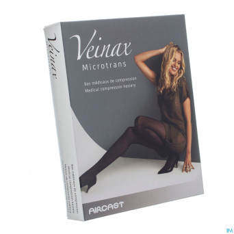 Veinax mi-bas microtrans 2 long noir taille 2