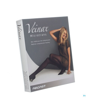 Veinax mi-bas microtrans 2 long noir taille 2