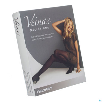 Veinax mi-bas microtrans 2 long noir taille 4