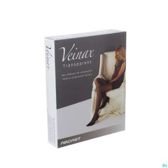 Veinax mi-bas transparent 2 long beige taille 3