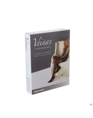 Veinax mi-bas transparent 2 long beige taille 3
