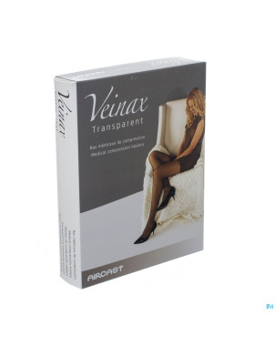 Veinax mi-bas transparent 2 long noir taille 4