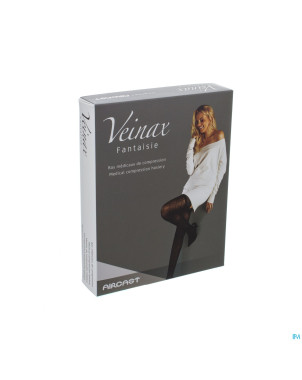 Veinax mi-bas grand losange 2 long noir taille 3