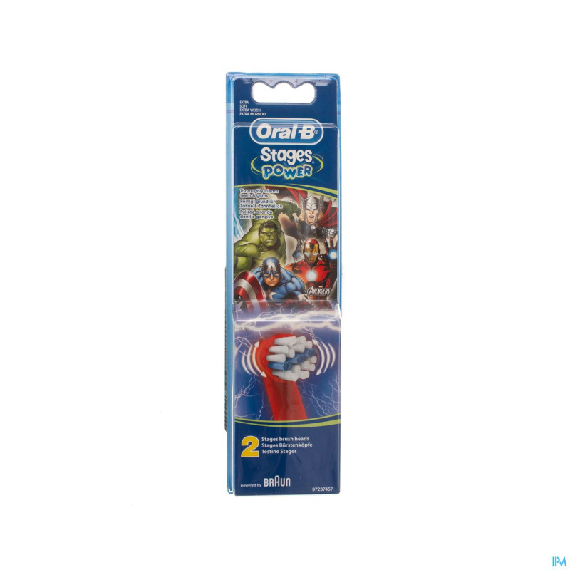 Oral b refill brosse vitality kids avengers 3