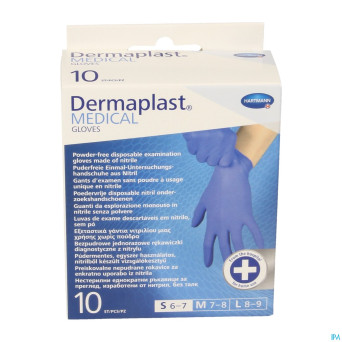 Dermaplast medical gloves non steril    10  s