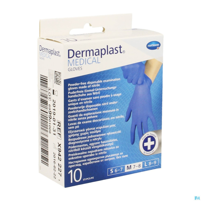 Dermaplast medical gloves non steril    10  m