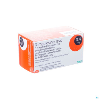 Tamsulosine teva 0,4mg lib.modif. caps  90 pip