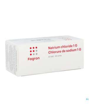 Chlorure sodium 1g    comp  50 fag