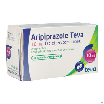 Aripiprazole teva 10mg tabl  98 x 10mg