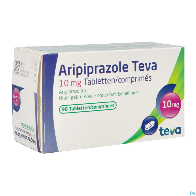 Aripiprazole teva 10mg tabl  98 x 10mg