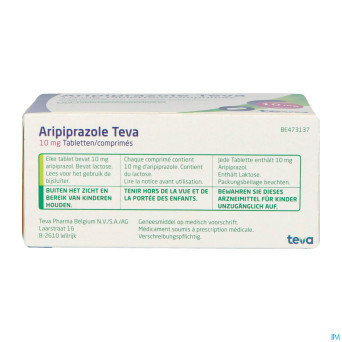 Aripiprazole teva 10mg tabl  98 x 10mg