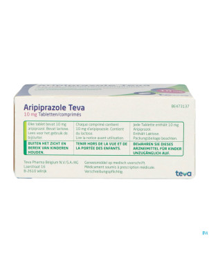 Aripiprazole teva 10mg tabl  98 x 10mg