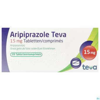 Aripiprazole teva 15mg tabl  28 x 15mg