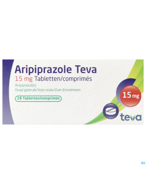 Aripiprazole teva 15mg tabl  28 x 15mg